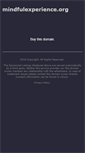 Mobile Screenshot of mindfulexperience.org