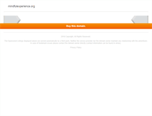 Tablet Screenshot of mindfulexperience.org